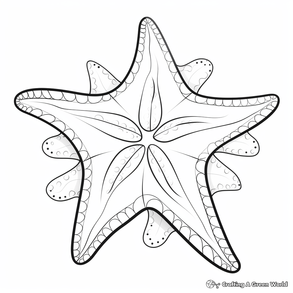 Starfish coloring pages