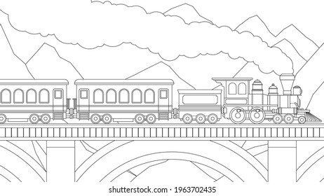 Thousand coloring pages train royalty