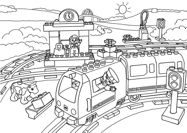 Lego train station coloring page for kids printable free lego duplo lego coloring pages train coloring pages coloring pages for kids