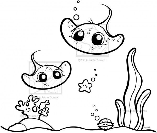 Stingray coloring pages sketch coloring page coloring pages digital stamps free clip art