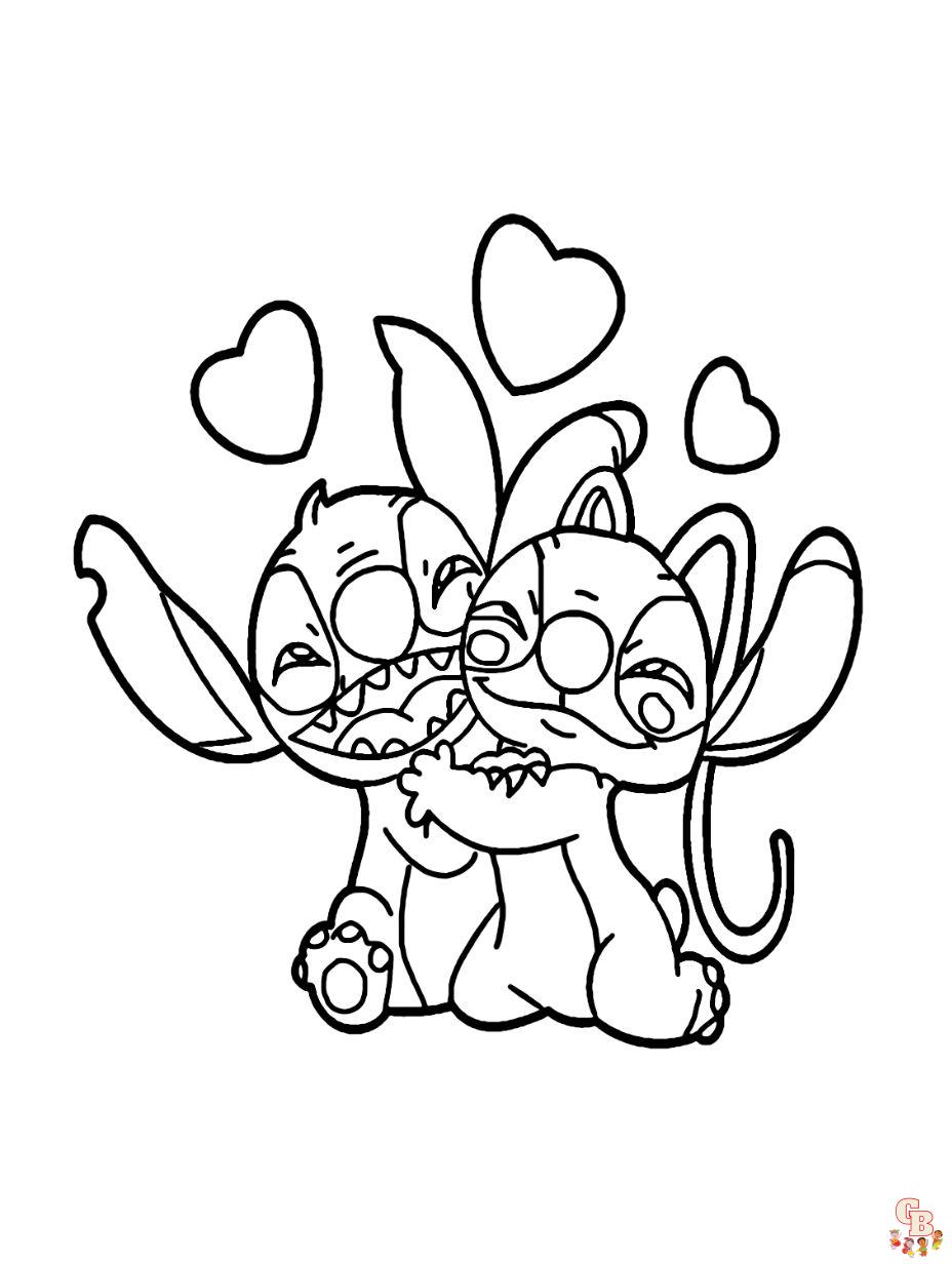 Stitch coloring pages