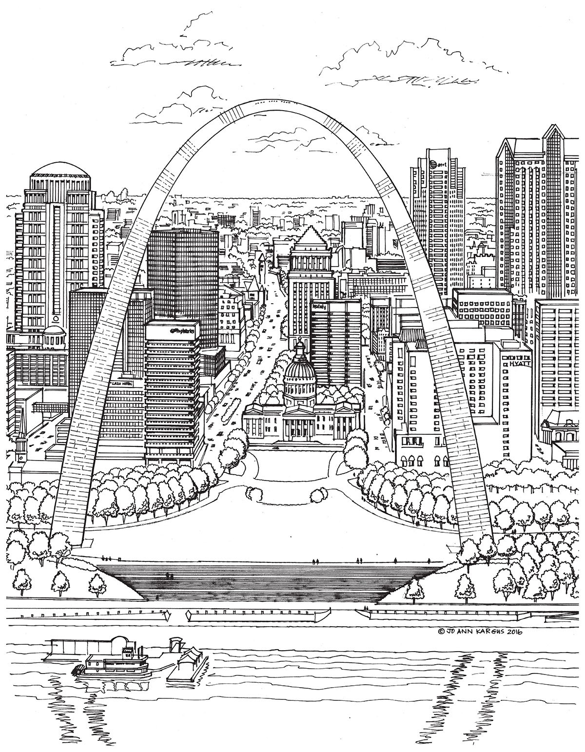 New adult coloring book shows the beauty of st louis architecture st louis st louis riverfront times