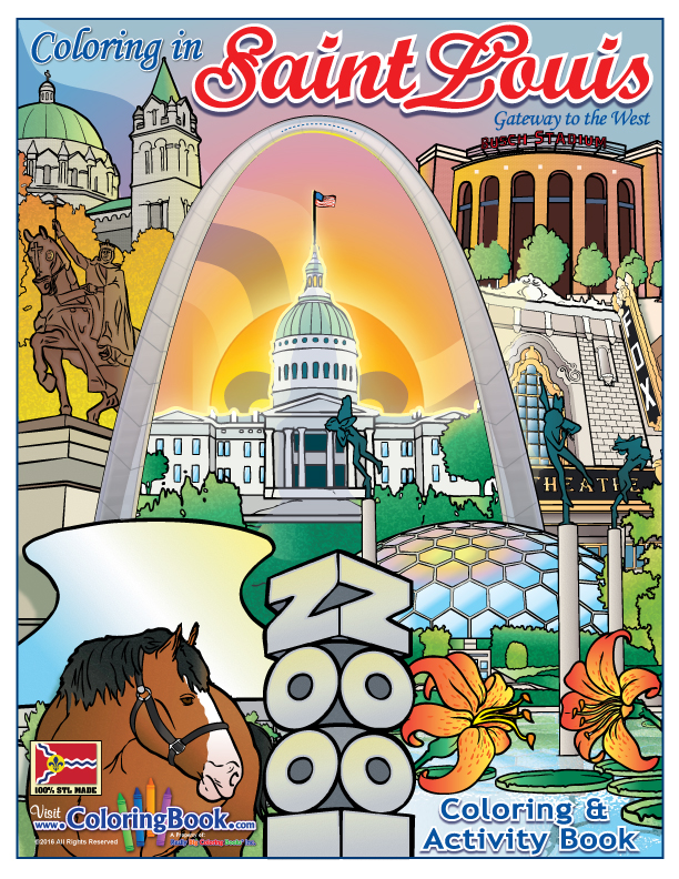 Coloring in saint louis coloring book