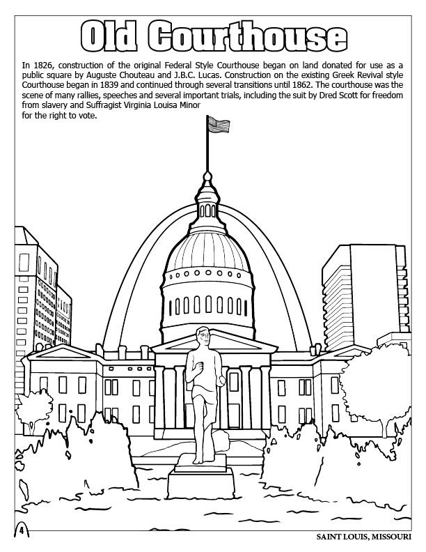 Coloring in saint louis coloring book