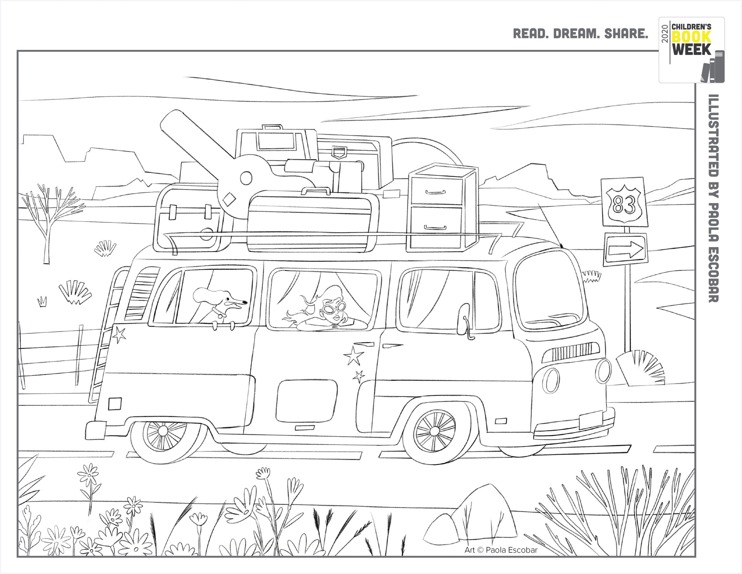 Coloring book pages â every child a reader