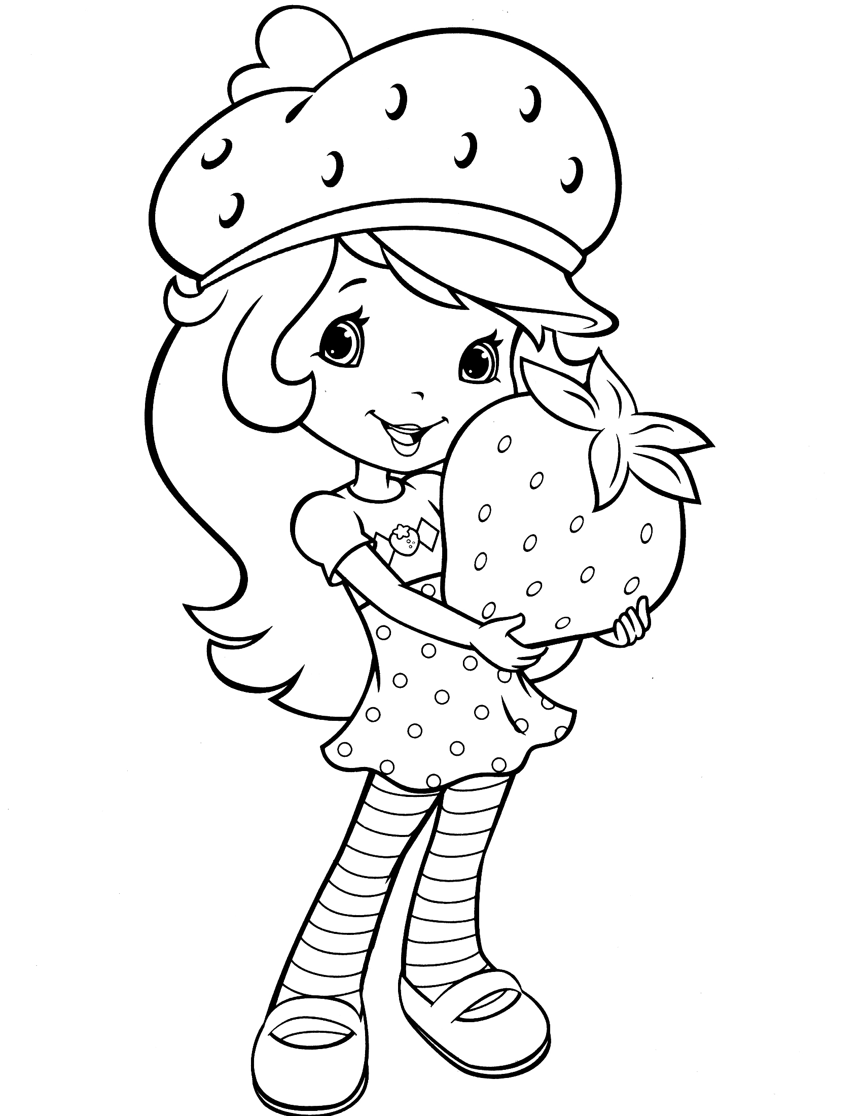 Strawberry coloring pages