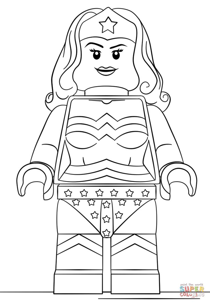 Lego wonder woman super coloring lego wonder woman lego coloring lego coloring pages