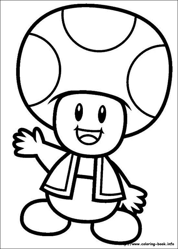 Super mario bros coloring picture