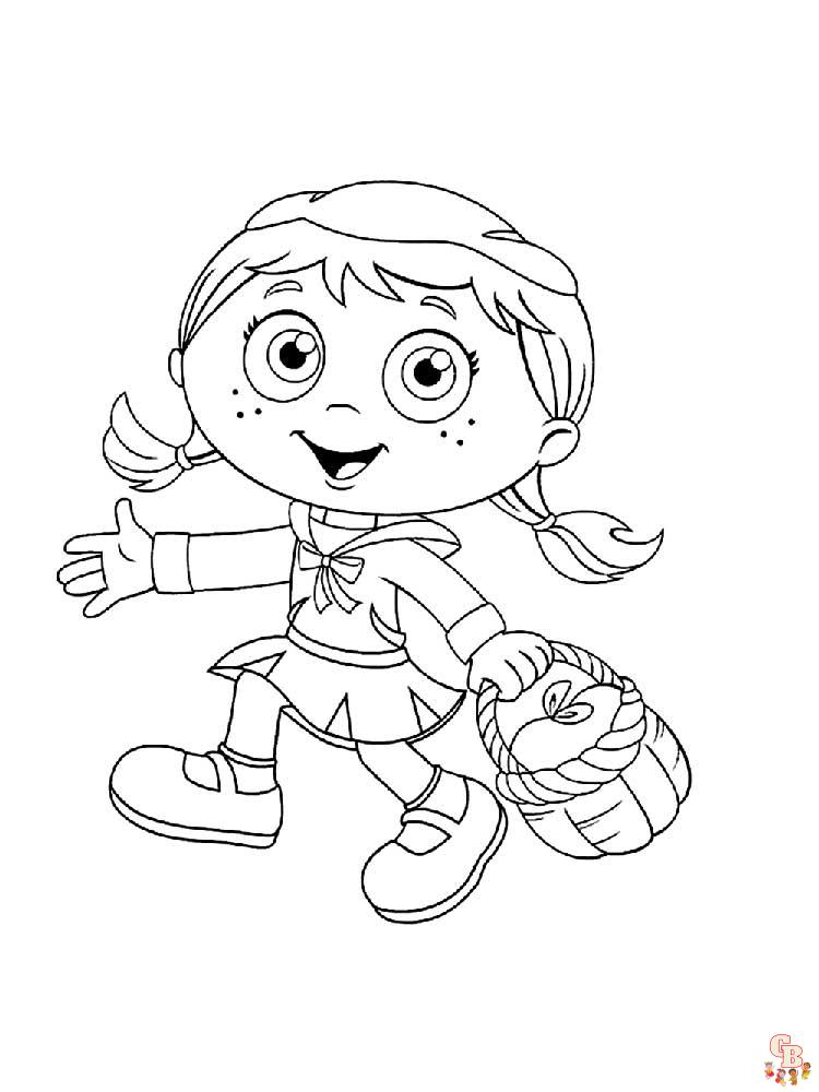 Super why coloring pages printable and free options