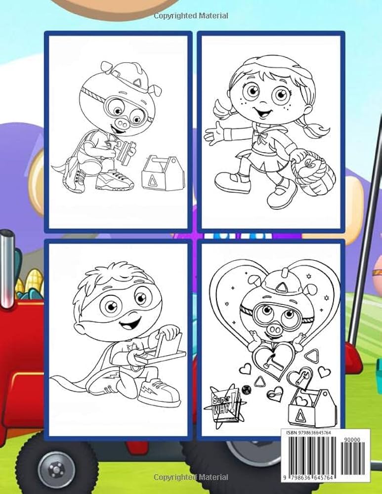 Super why coloring book for kids coloring books for kids with high quality images kids publishing books