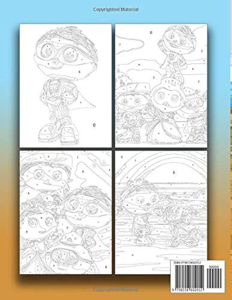 Super why color by number super why coloring book an adult coloring book for stress