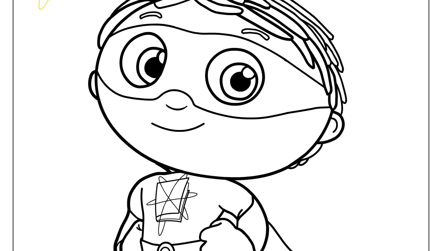 Super why costume coloring page kidsâ kids for parents