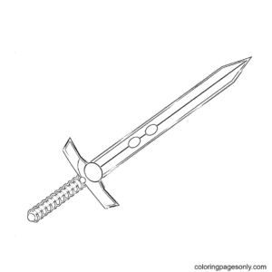 Sword coloring pages printable for free download