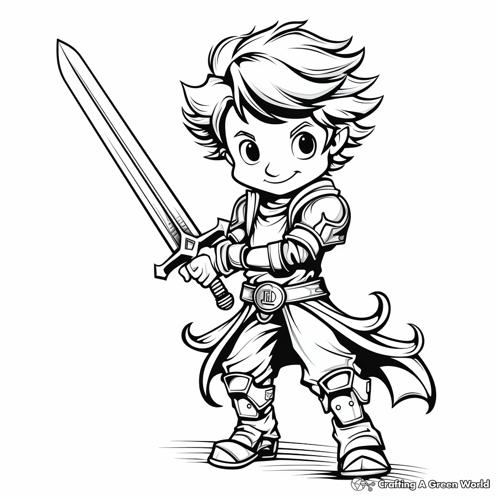 Sword coloring pages