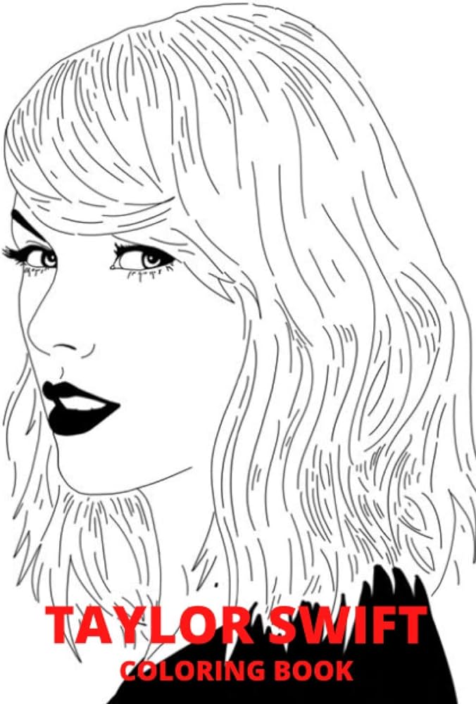 Taylor swift coloring book new coloring book for all fans easy and relaxing designs by