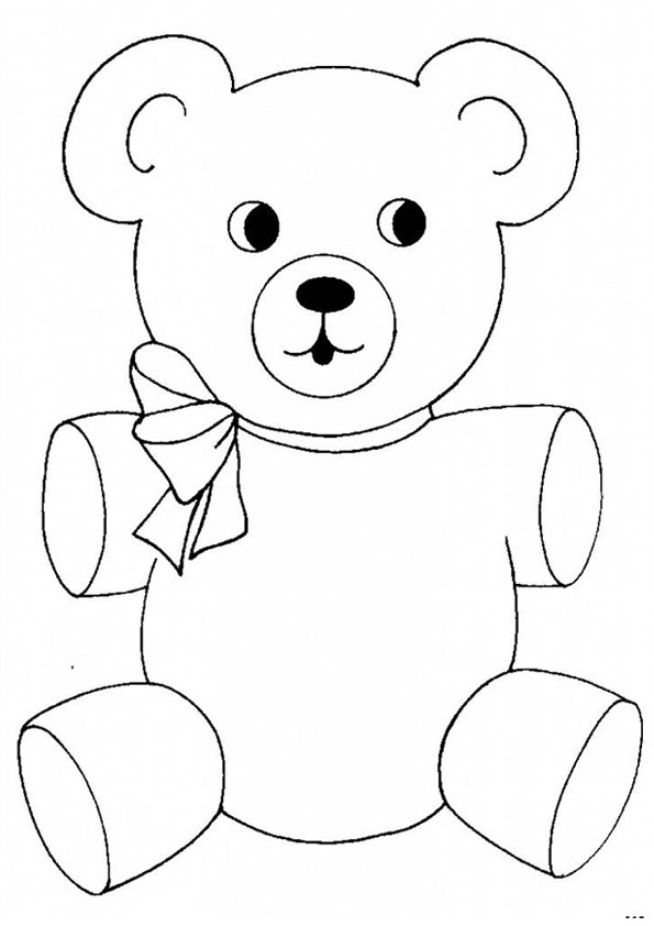 Coloring pages teddy bear coloring pages