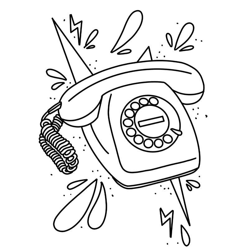 Retro s telephone