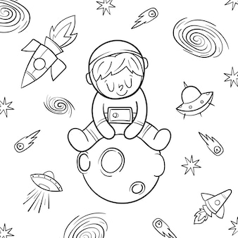 Page telephone coloring pages vectors illustrations for free download