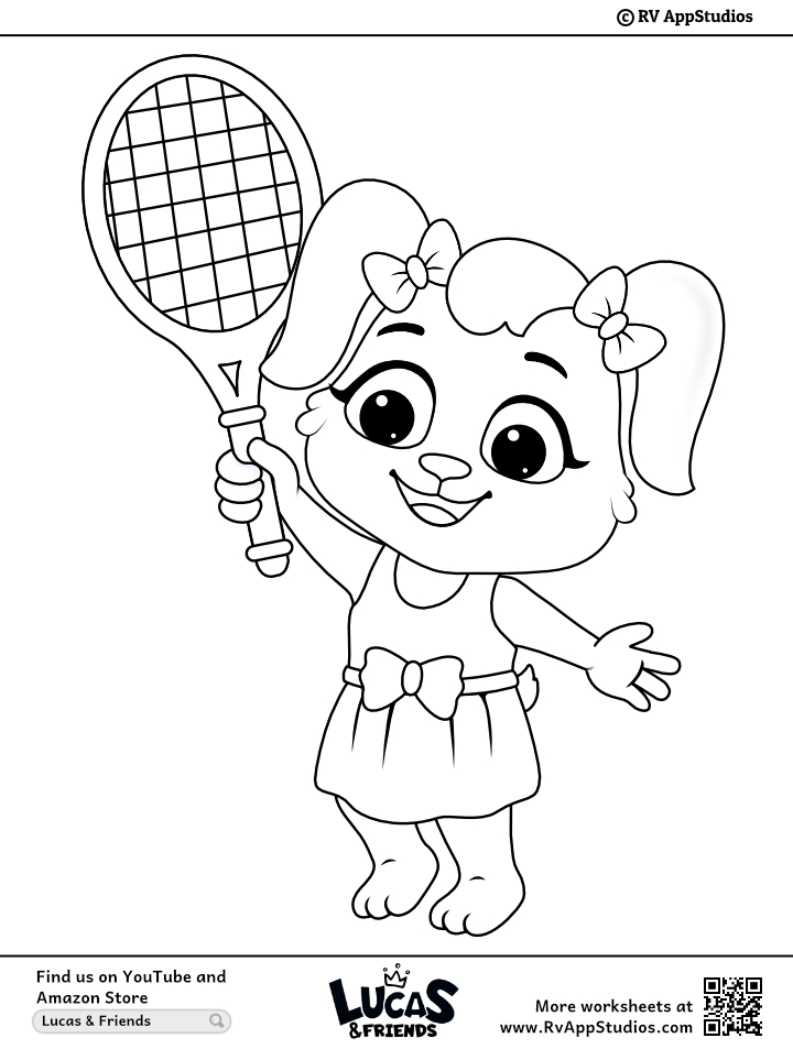 Tennis coloring page free coloring pages