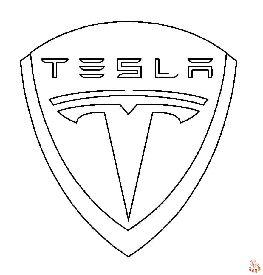 Electrify your creativity with tesla coloring pages for car enthusiasts