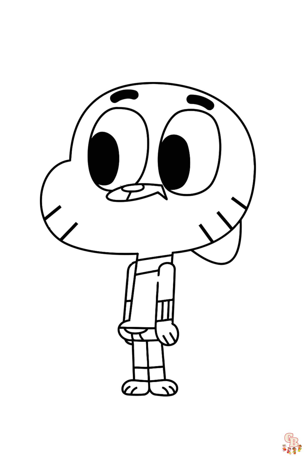 Gumball coloring pages