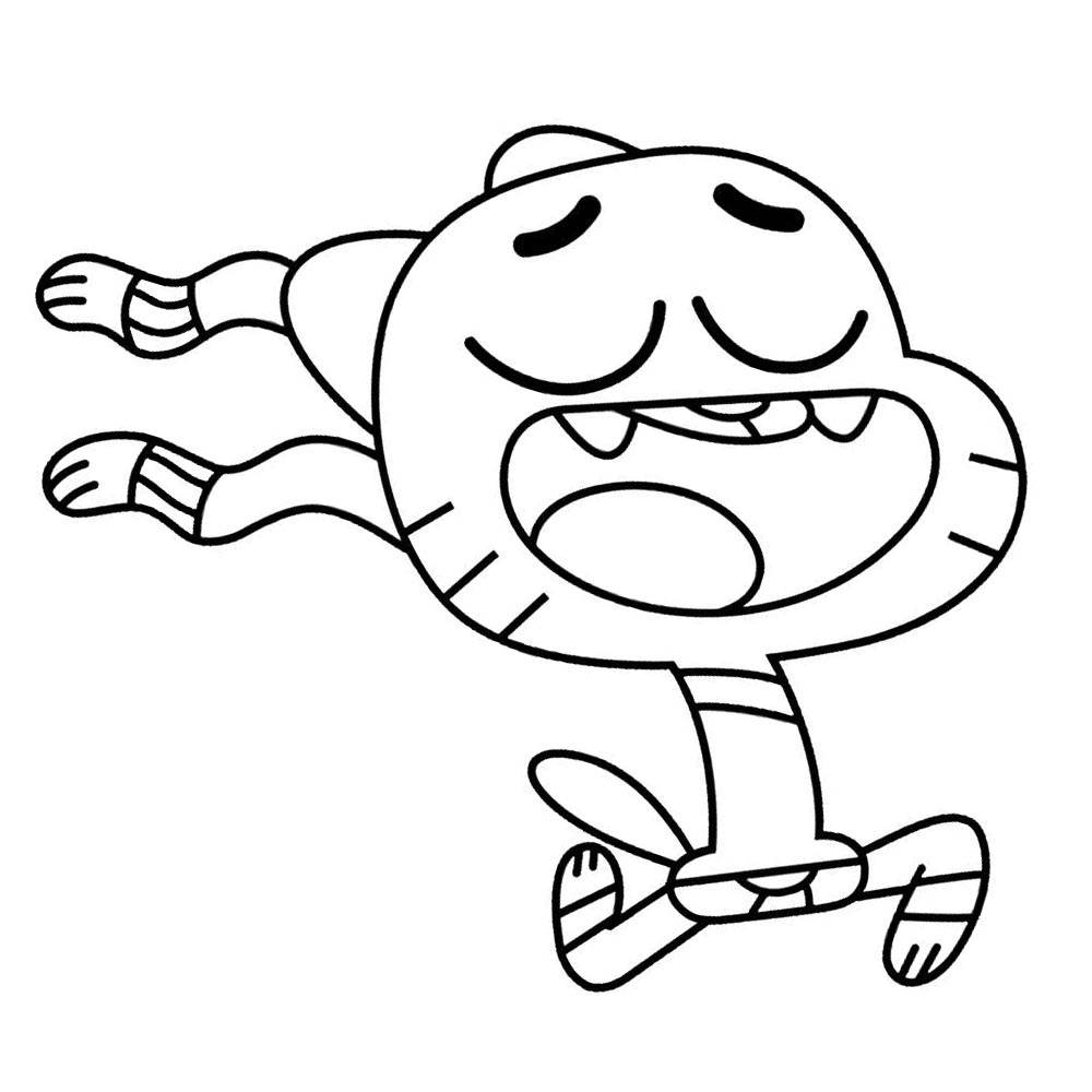 Gumball coloring pages