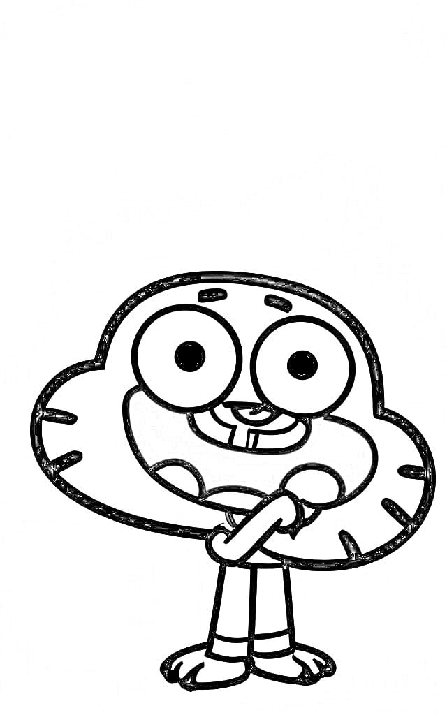 The amazing world of gumball coloring pages