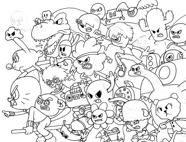 The amazing world of gumball coloring page the amazing world of gumball cartoon coloring pages super coloring pages