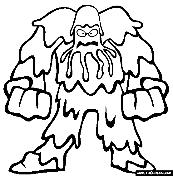 Onsters online coloring pages