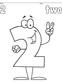 Happy numbers coloring pages to preschool level