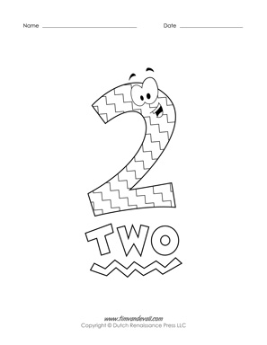 Printable number coloring pages â tims printables