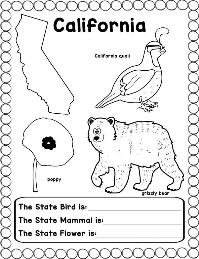 Free us states worksheets