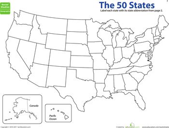 Map the states state abbreviations flag coloring pages united states map states and capitals