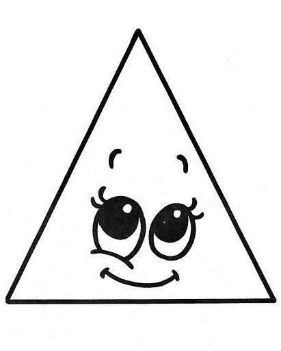 Triangle coloring page okul ãncesi fikirleri ããgen alfabe ãaläåma sayfalarä