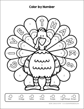 Thanksgiving turkey coloring sheets english and spanish by spanish made easy