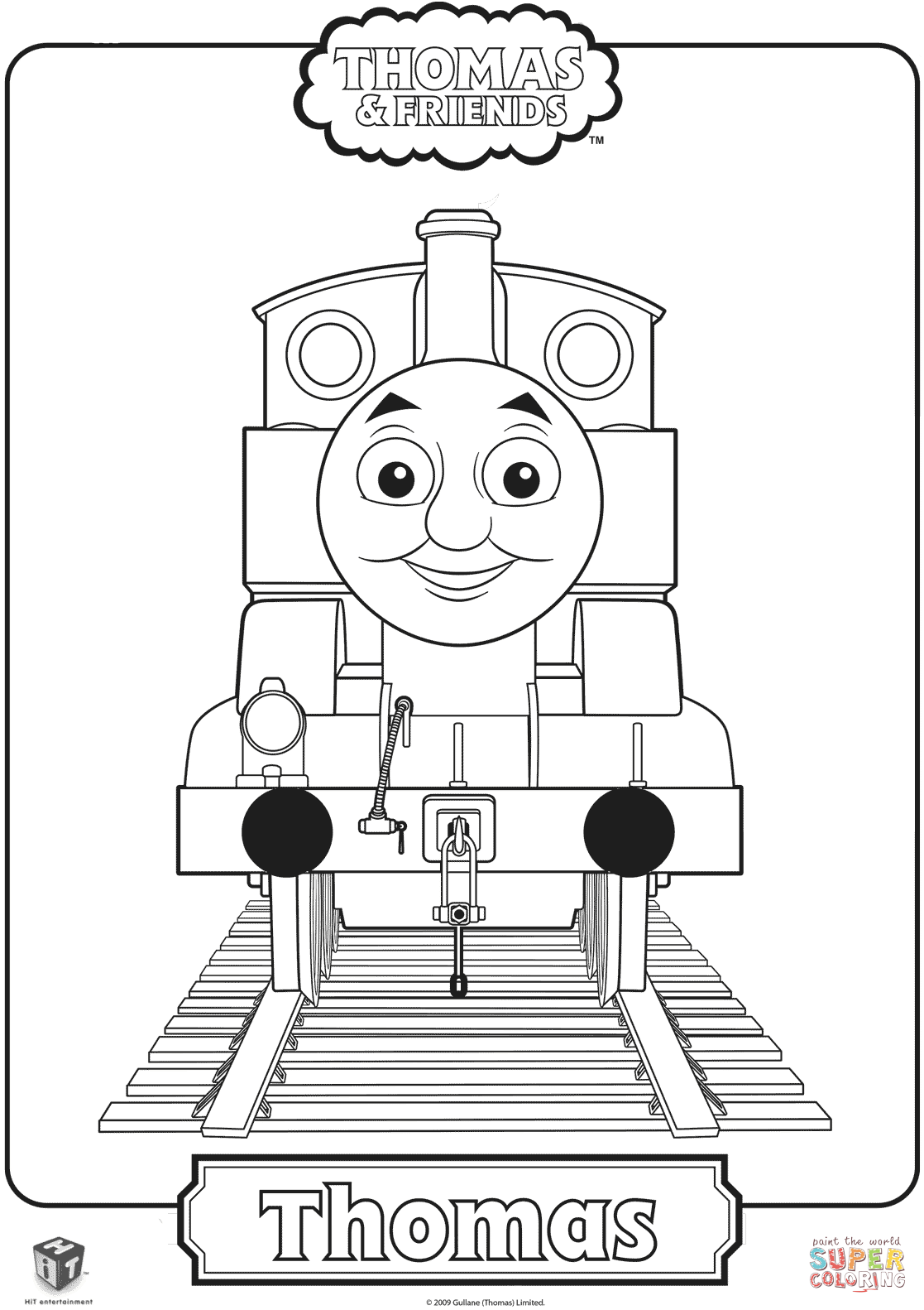 Thomas the train coloring page free printable coloring pages