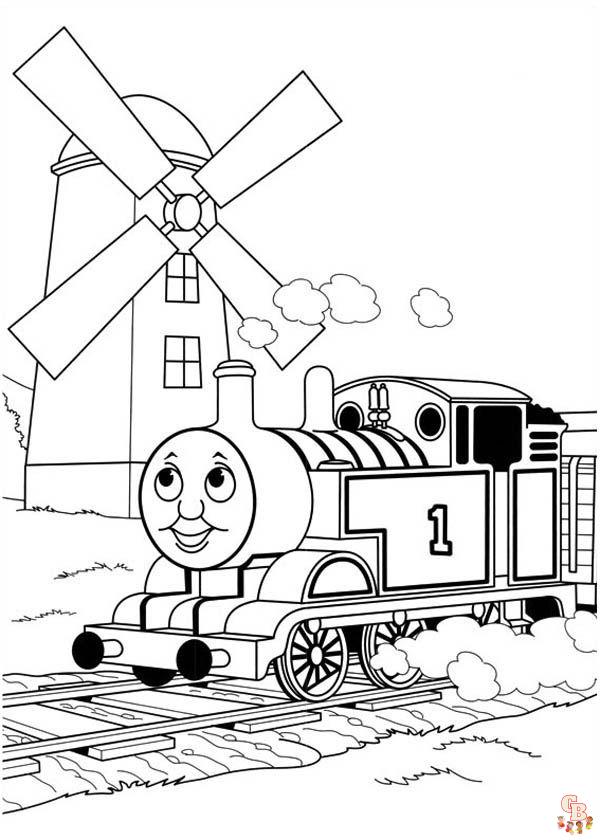 Thomas the train coloring pages printable sheets for kids