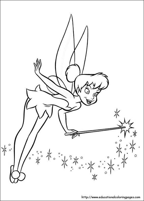 Tinkerbell coloring pages for kids