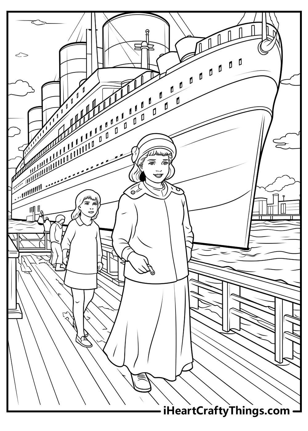 Printable titanic coloring pages updated