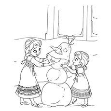 Beautiful frozen coloring pages for your little princess