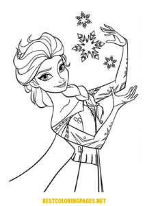 Frozen coloring pages