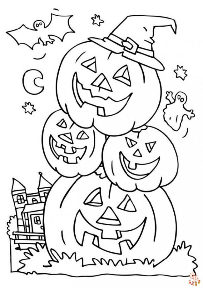 Halloween coloring pages to print for kids