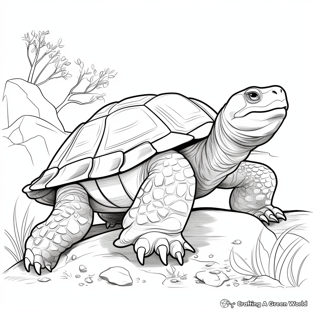 Tortoise coloring pages