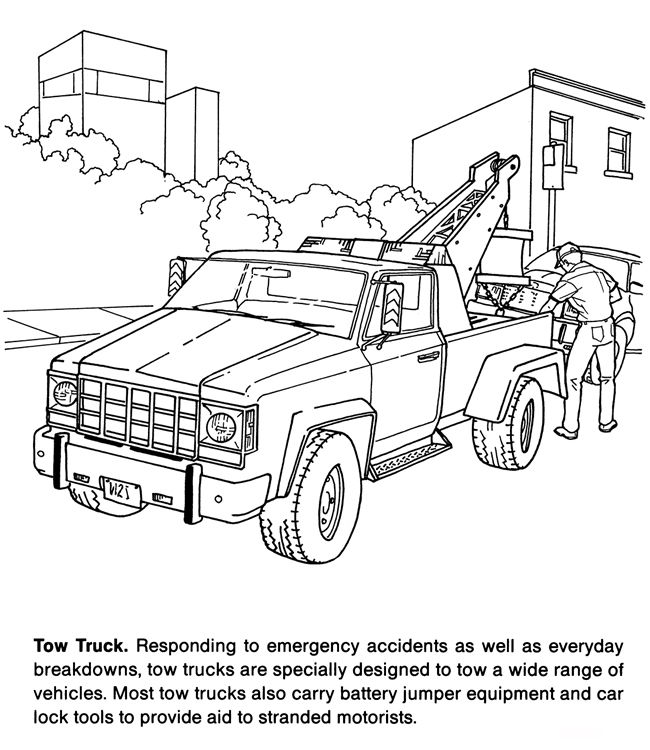 Wele to dover publications truck coloring pages firetruck coloring page tow truck