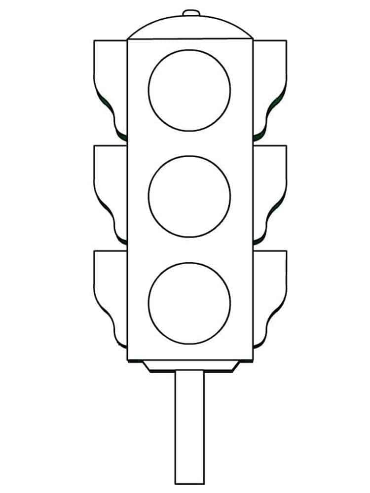 Traffic light to color coloring page semãforo educaãão para o transito dia do transito