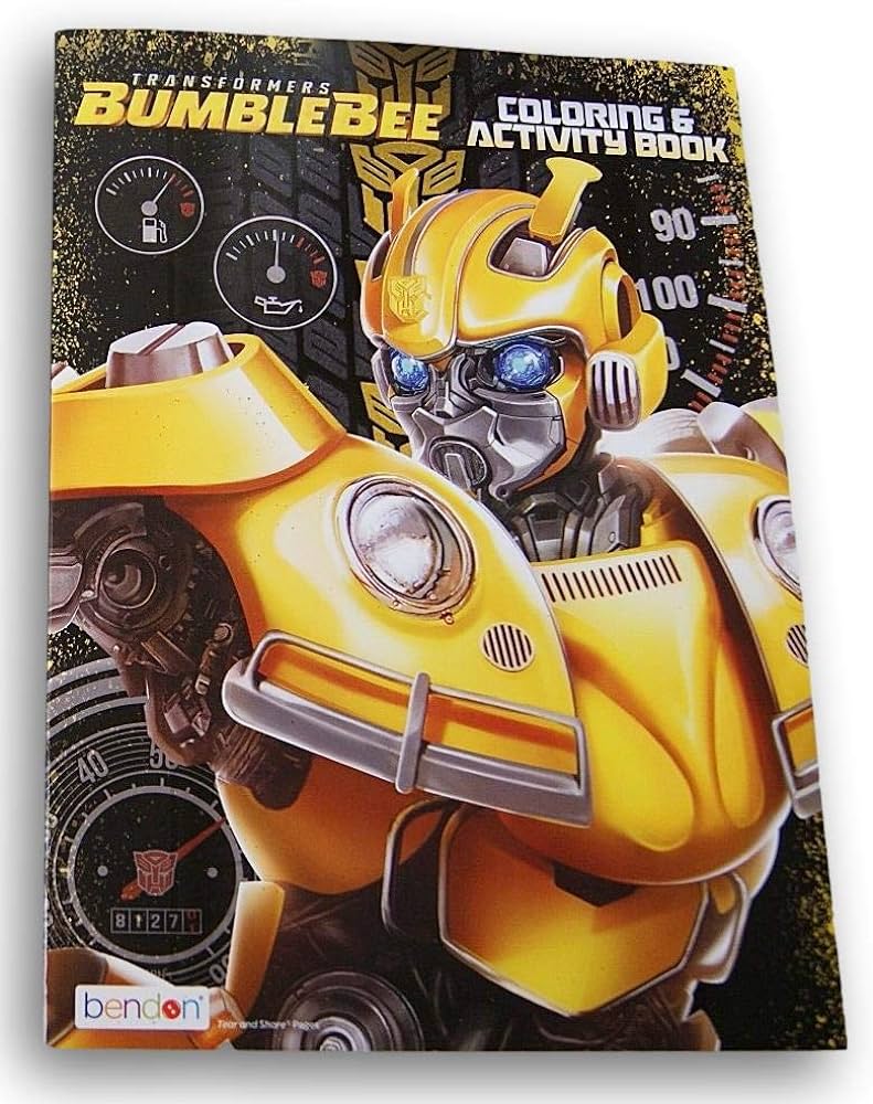 Transformers bumblebee coloring and activity book