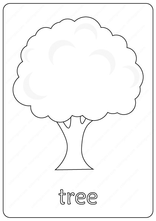 Printable tree coloring page â book pdf tree coloring page preschool coloring pages tree outline