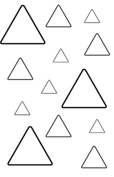 Triangle coloring sheets tpt