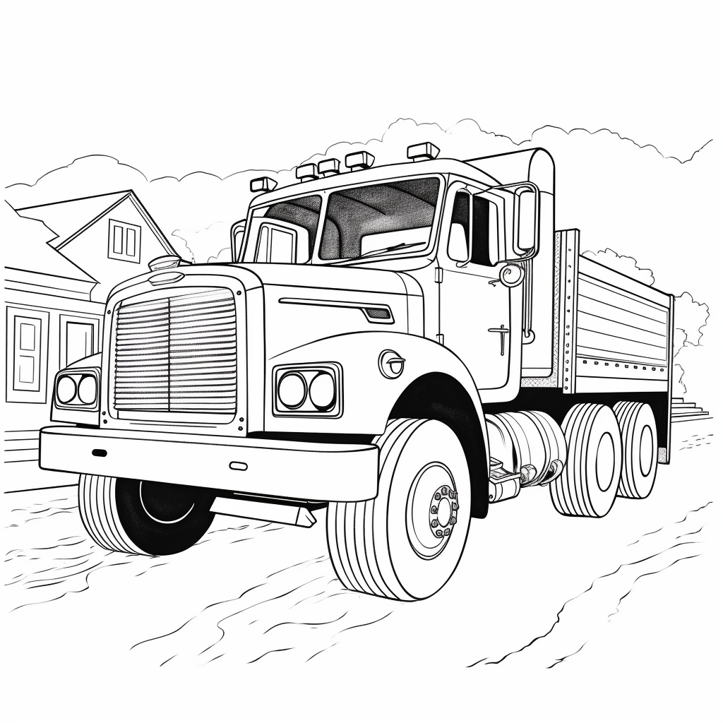 Truck coloring pages