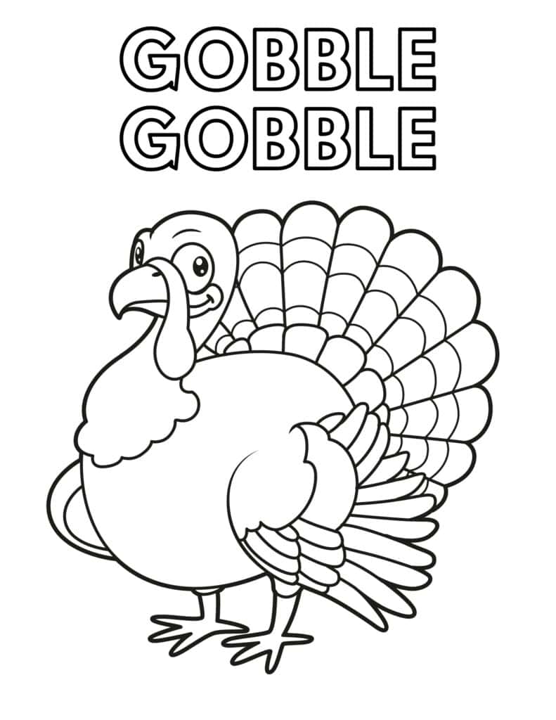 Free thanksgiving turkey coloring pages for kids